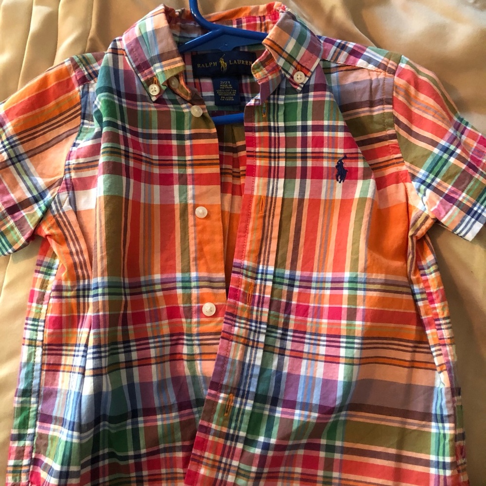 Boys button down polo